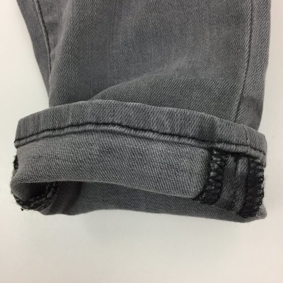 J BRAND Onyx Gray Wash NICOLA Knee Detailing Moto Skinny Jeans - Picture 13 of 15